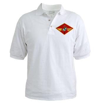 1MAW - A01 - 04 - 1st Marine Aircraft Wing with Text - Golf Shirt - Click Image to Close